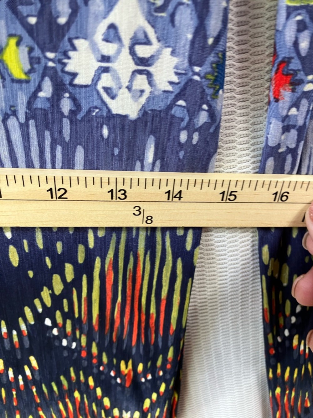 Energie Blue Multi Printed Pleated Wide-Leg Pants - Picture 9 of 11